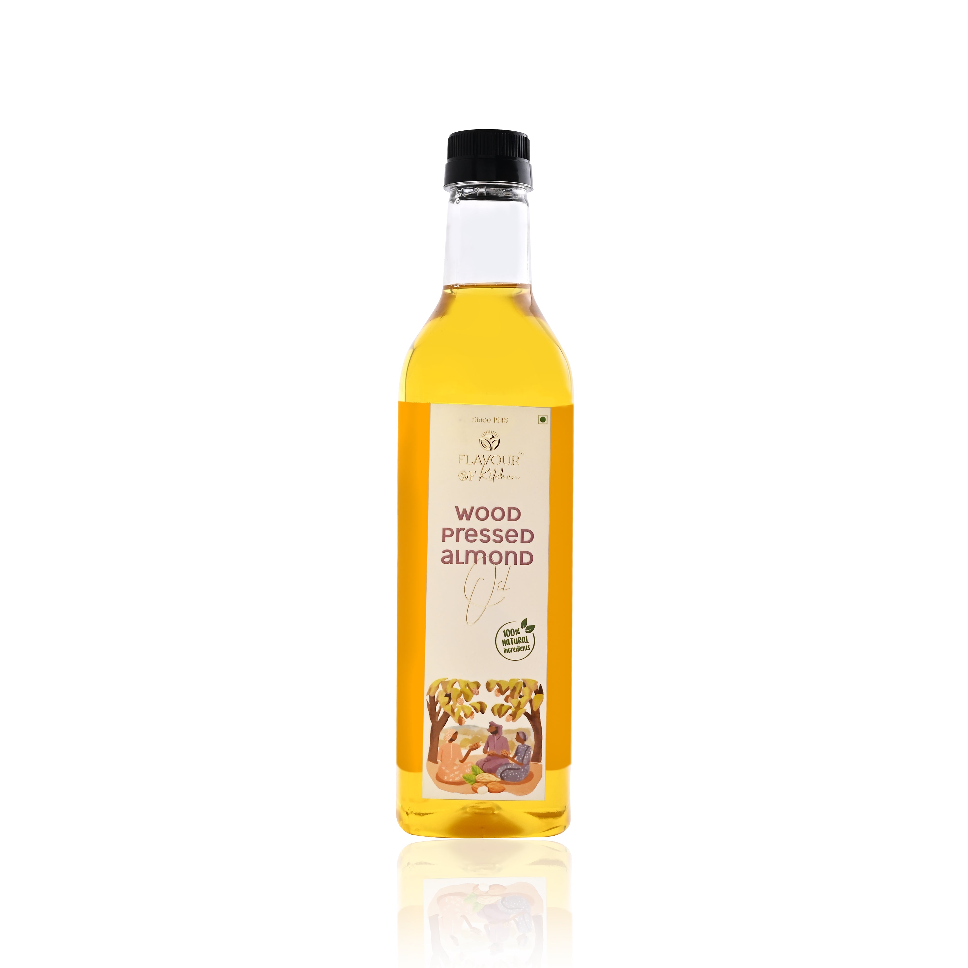 Wood Pressed Almond Oil Normal Bottle