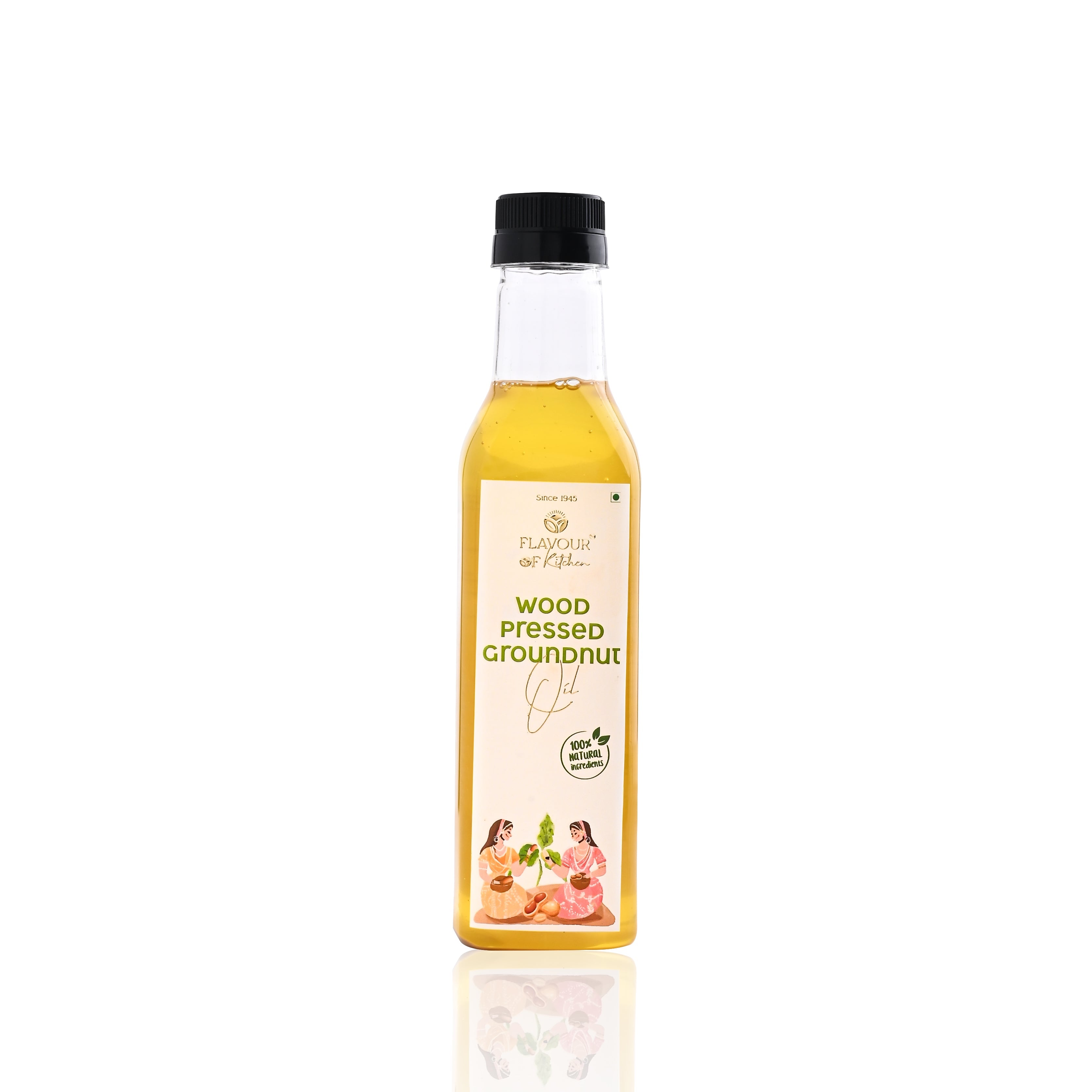 Wood Pressed Groundnut Oil Normal Bottle