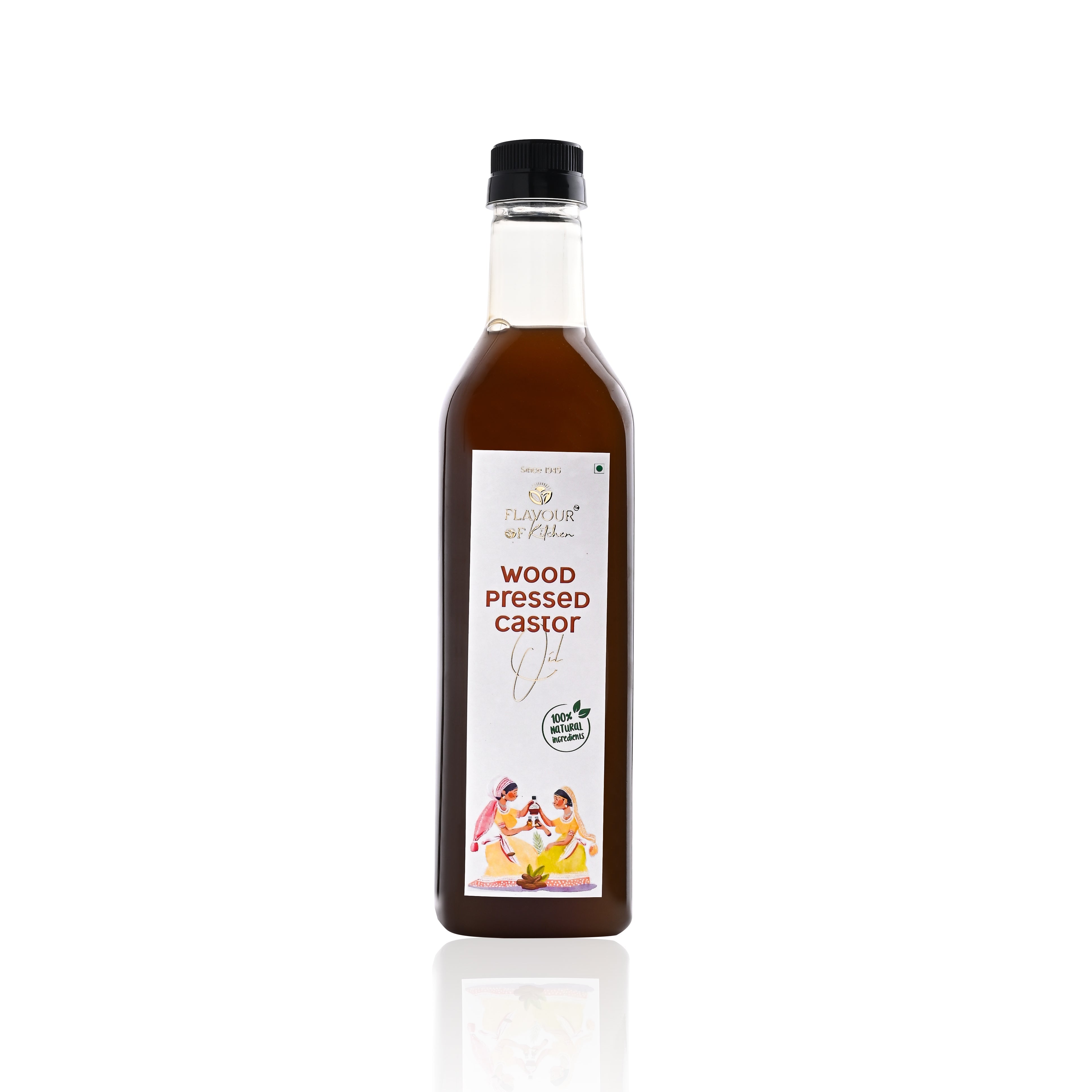 Wood Pressed Castor Oil Normal Bottle