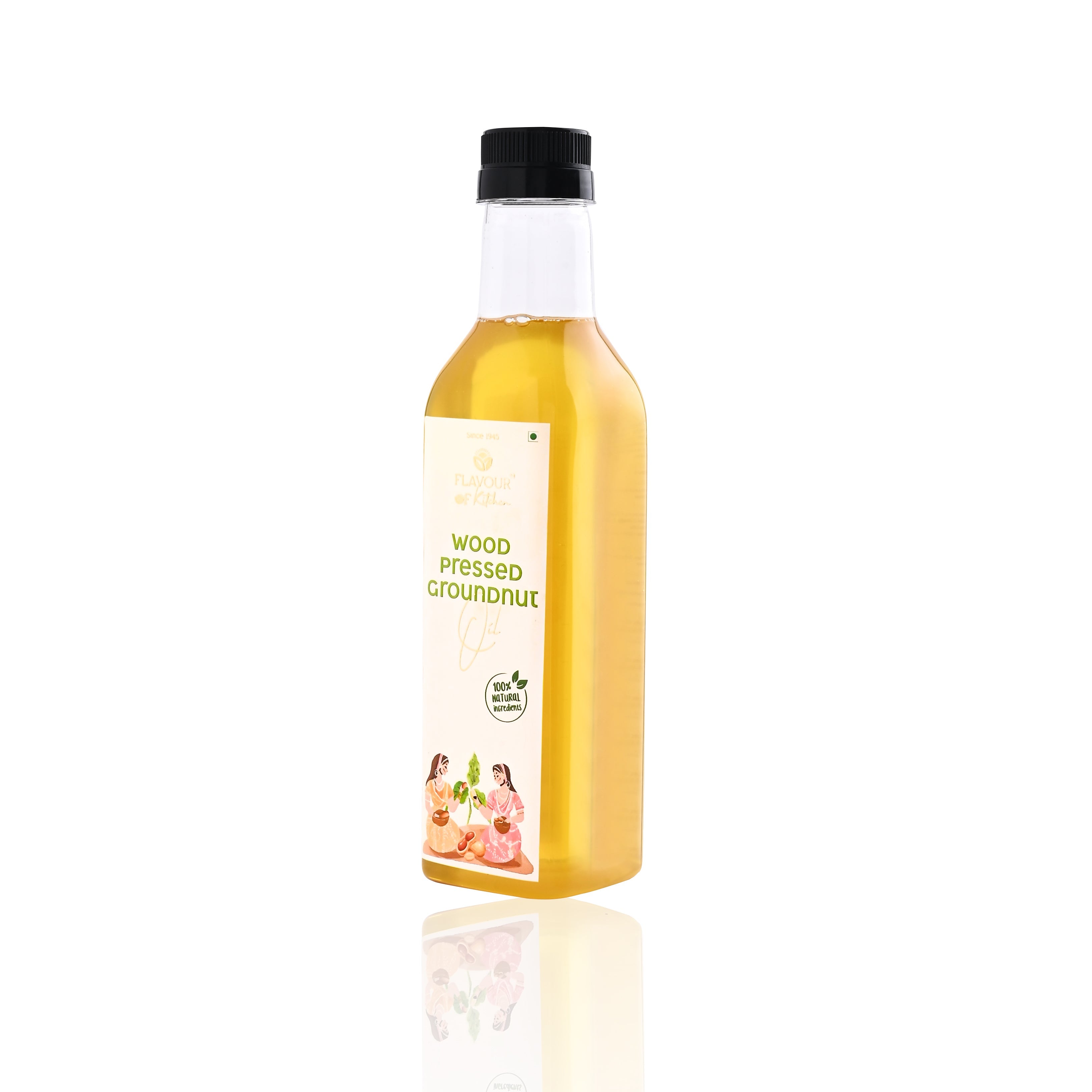 Wood Pressed Groundnut Oil Normal Bottle