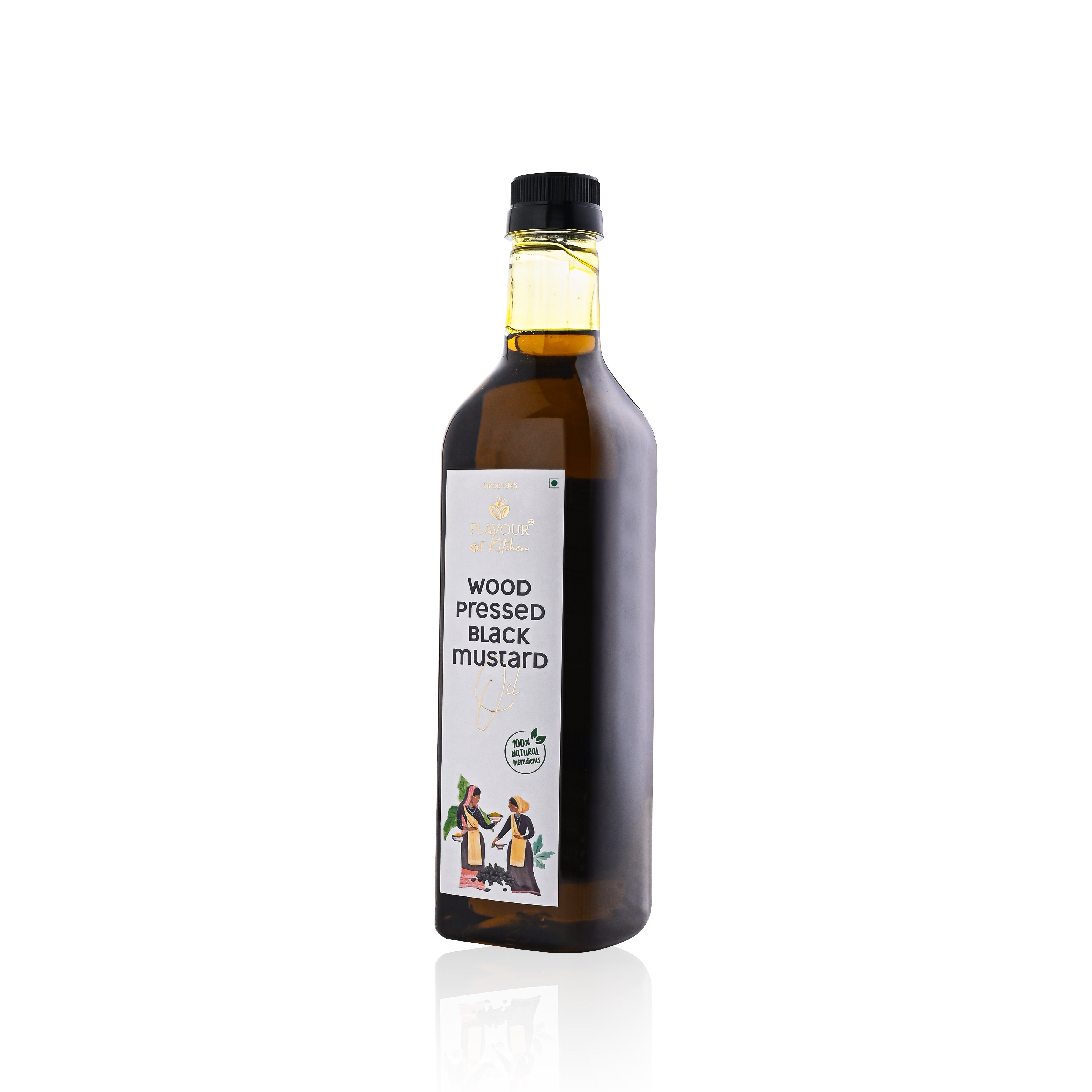 Wood Pressed Black Mustard Oil Normal Bottle