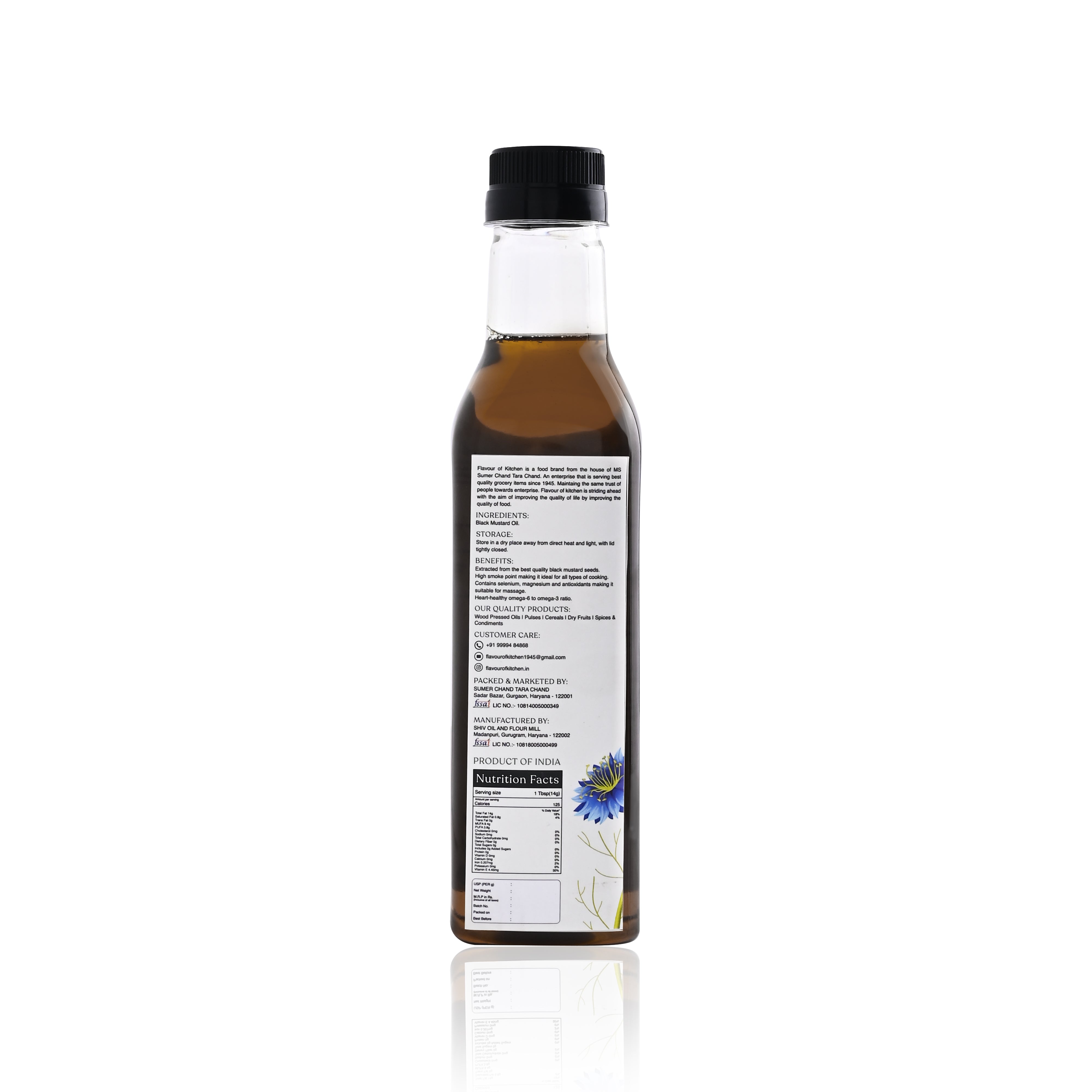 Wood Pressed Mustard Oil Normal Bottle