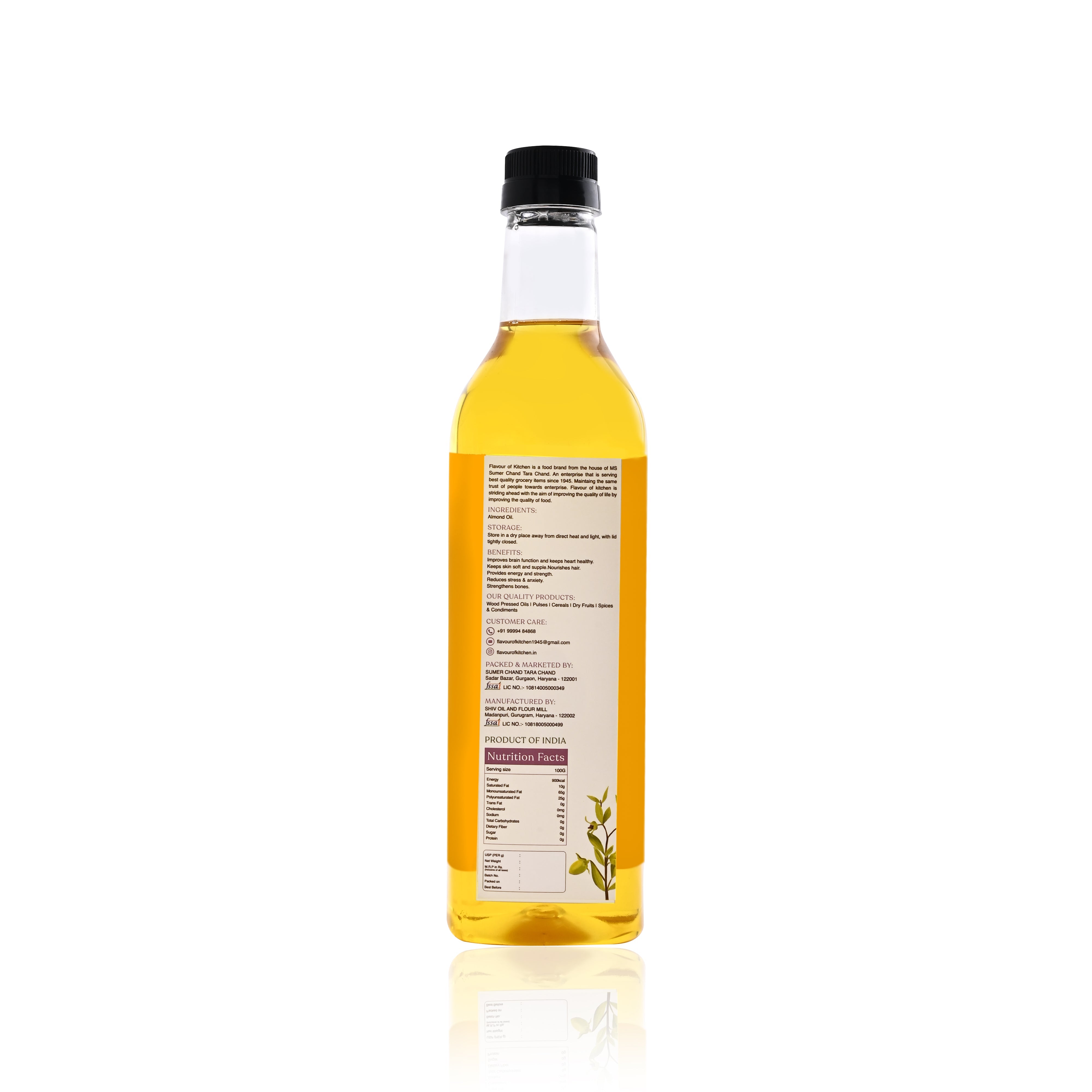 Wood Pressed Almond Oil Normal Bottle