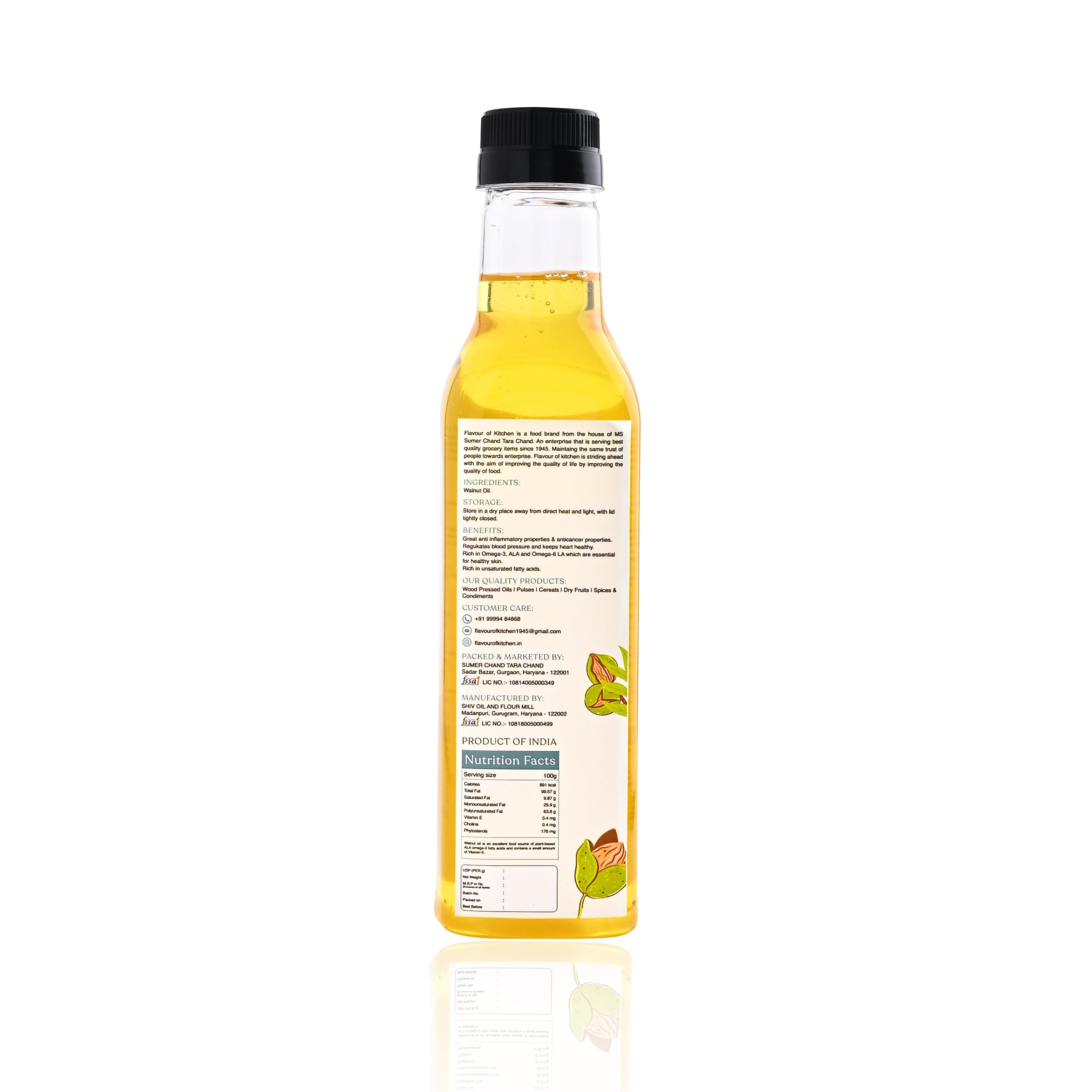 Wood Pressed Walnut Oil Normal Bottle