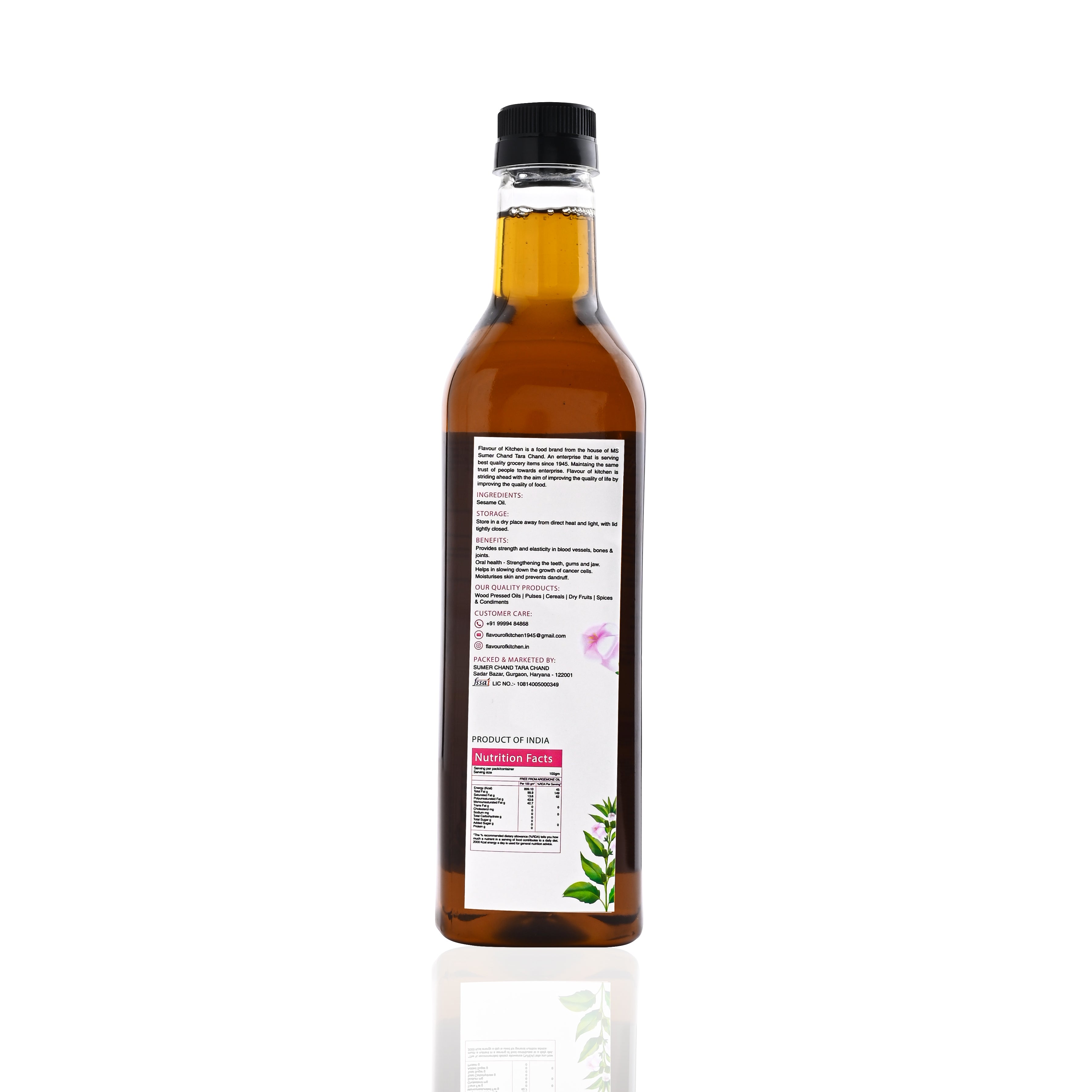 Wood Pressed Sesame Oil Normal Bottle