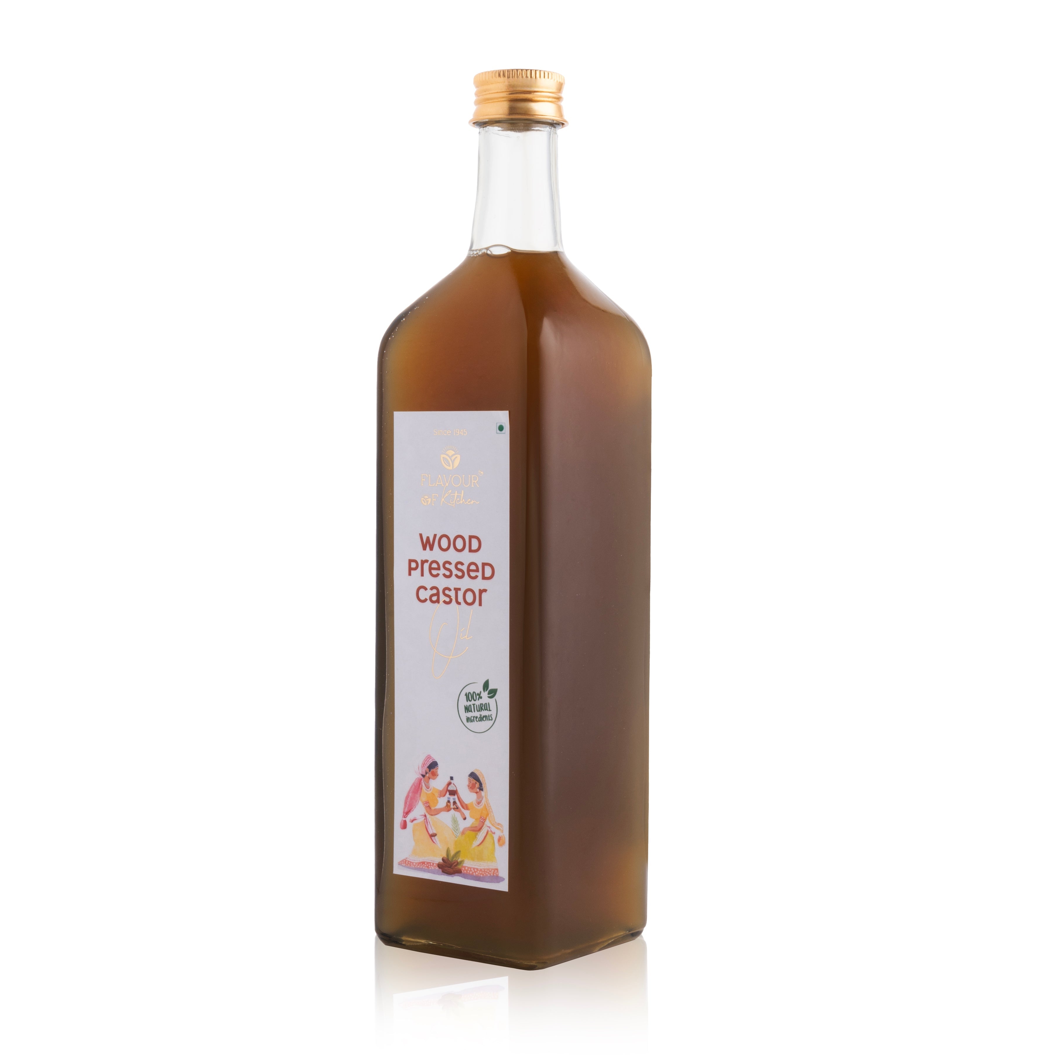 Wood Pressed Sesame Oil Glass Bottle